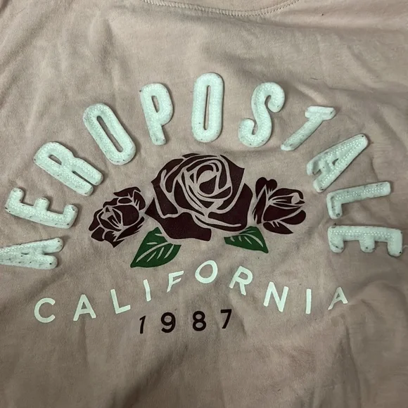 aeropostale pink tee soft material SIZE MEDIUM - Picture 4 of 4